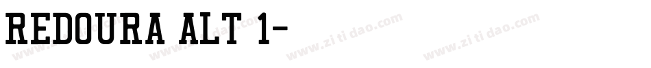 Redoura Alt 1字体转换